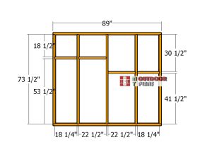 Back-wall-frame