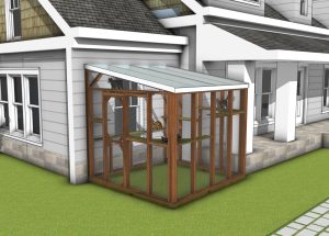DIY 8x8 wooden catio plans