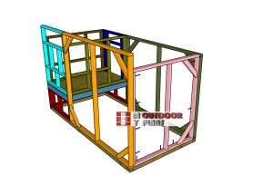 Fitting-the-end-wall-frame---run-area