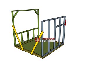 Fitting-the-side-wall-frames