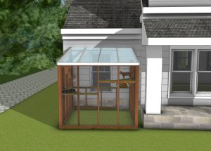Front view - 8x8 catio