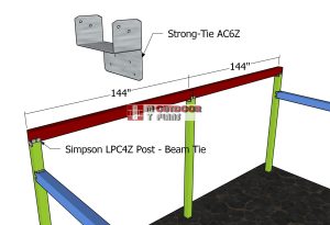 Installing-the-ridge-beams