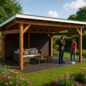 large lean to pavilion
