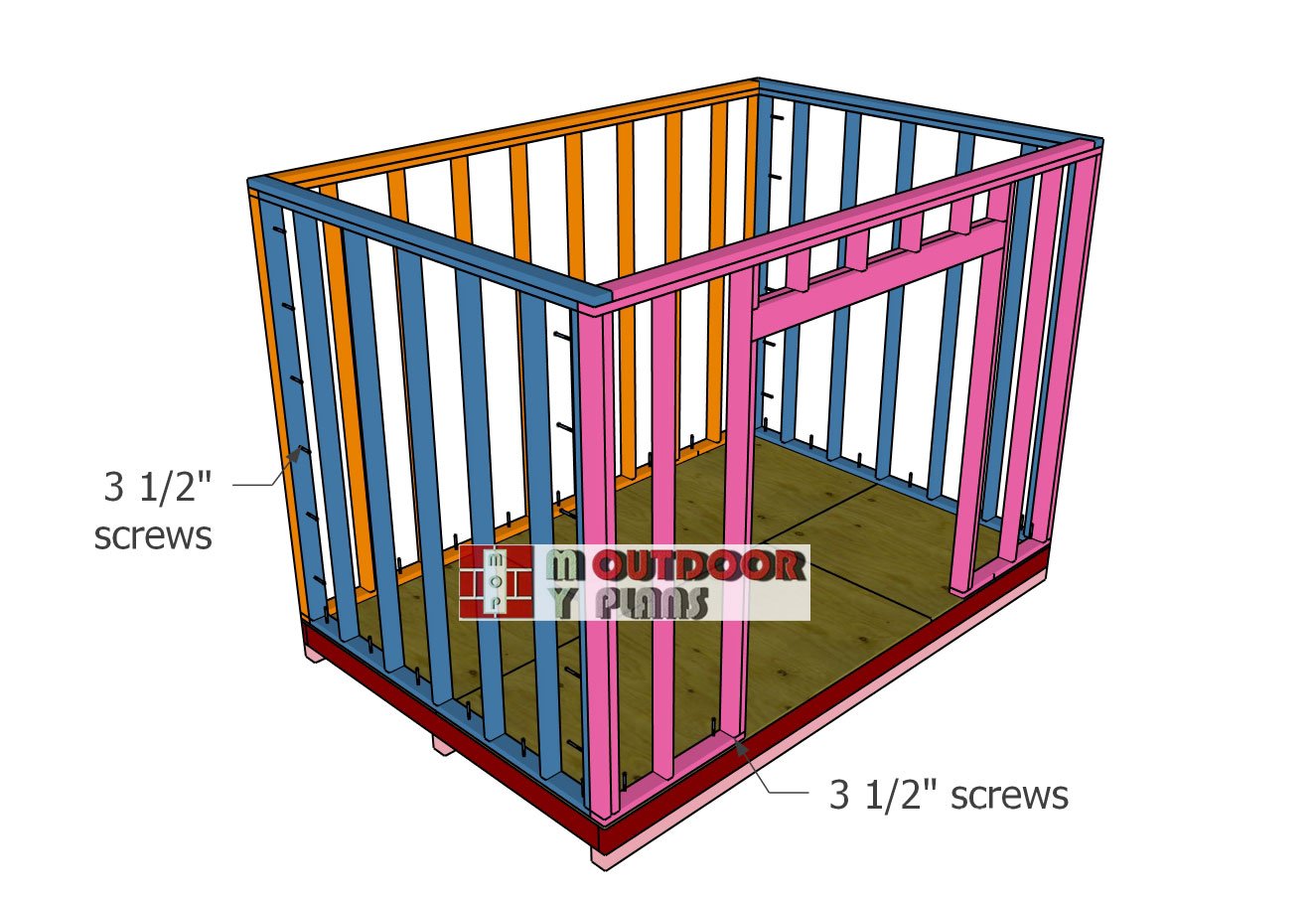 Assembling-the-shed-frame