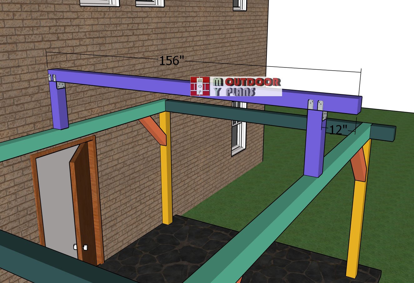 Attaching-the-ridge-beam