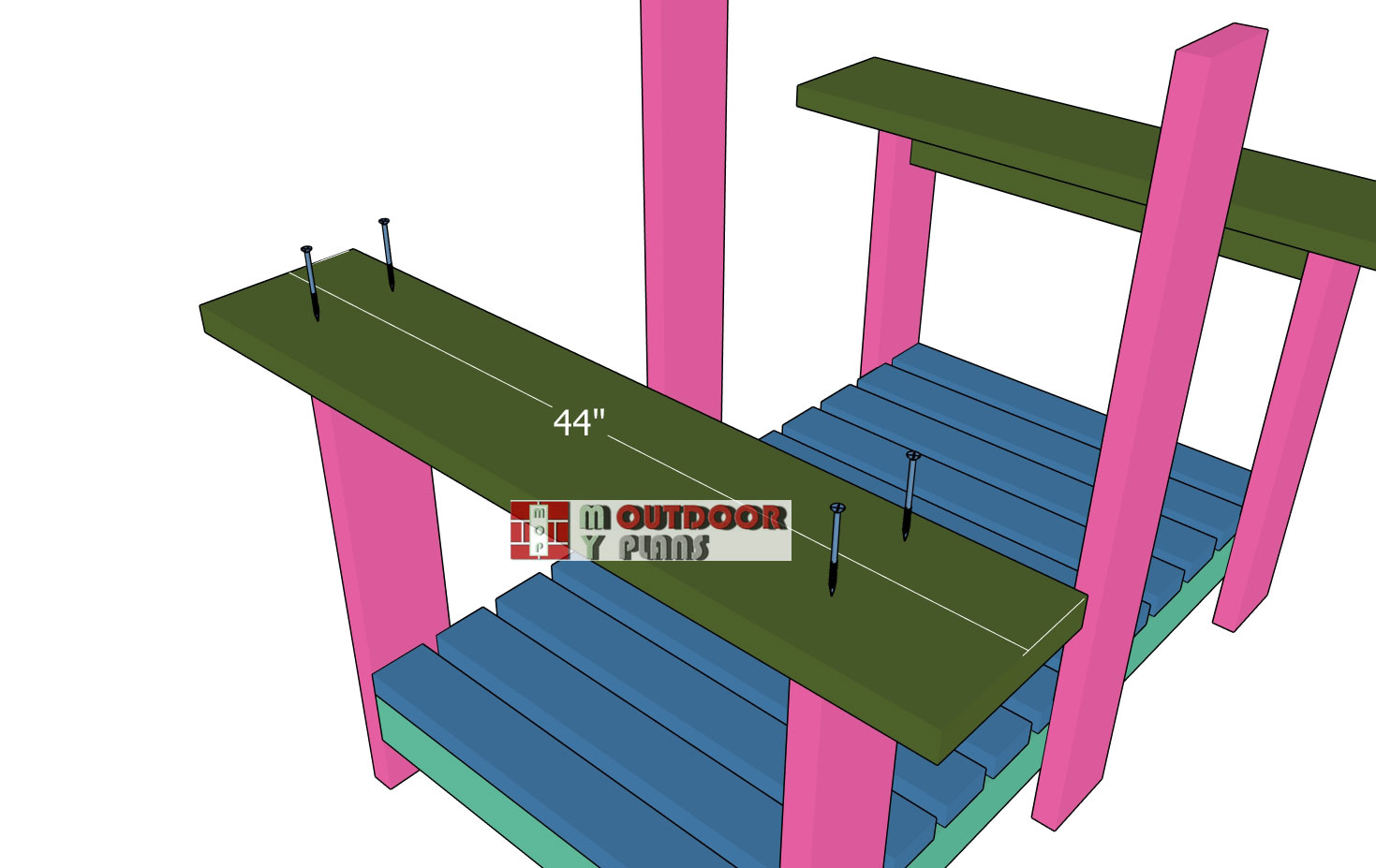 Attaching-the-seat-slats