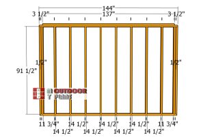Back-wall-frame
