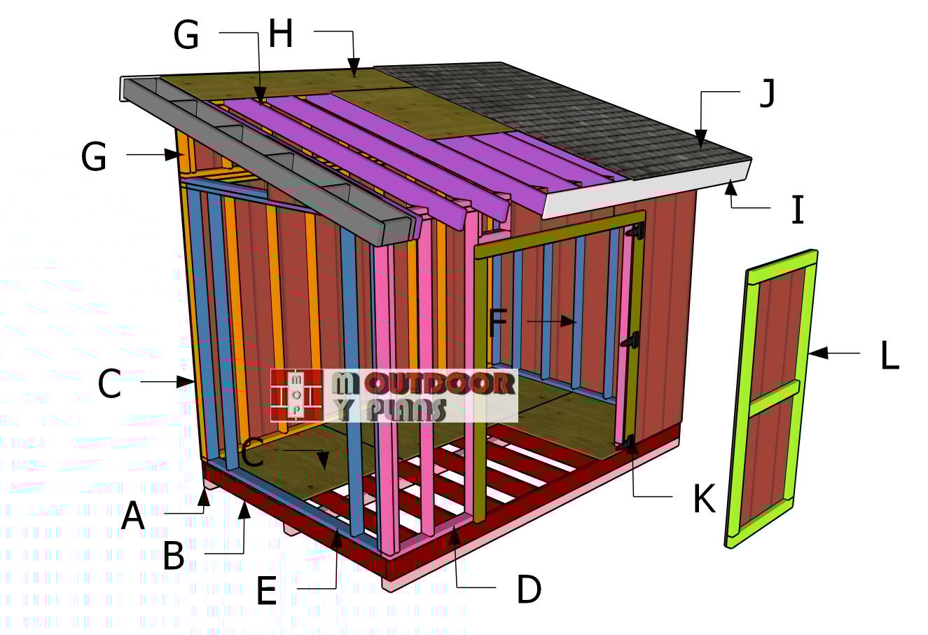 Building-a-8x12-lean-to-shed