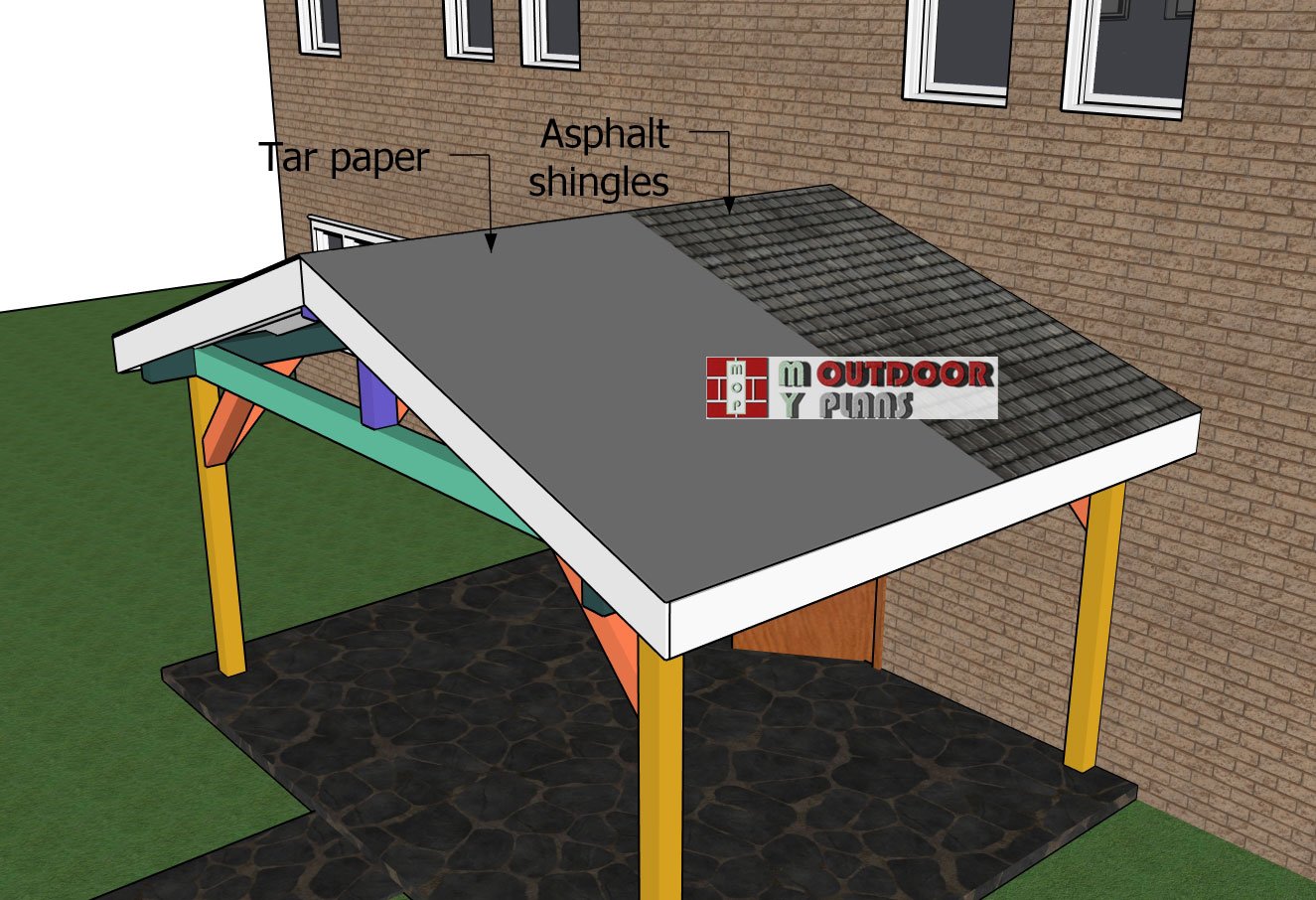 Fitting-the-roofing---12x16-pavilion