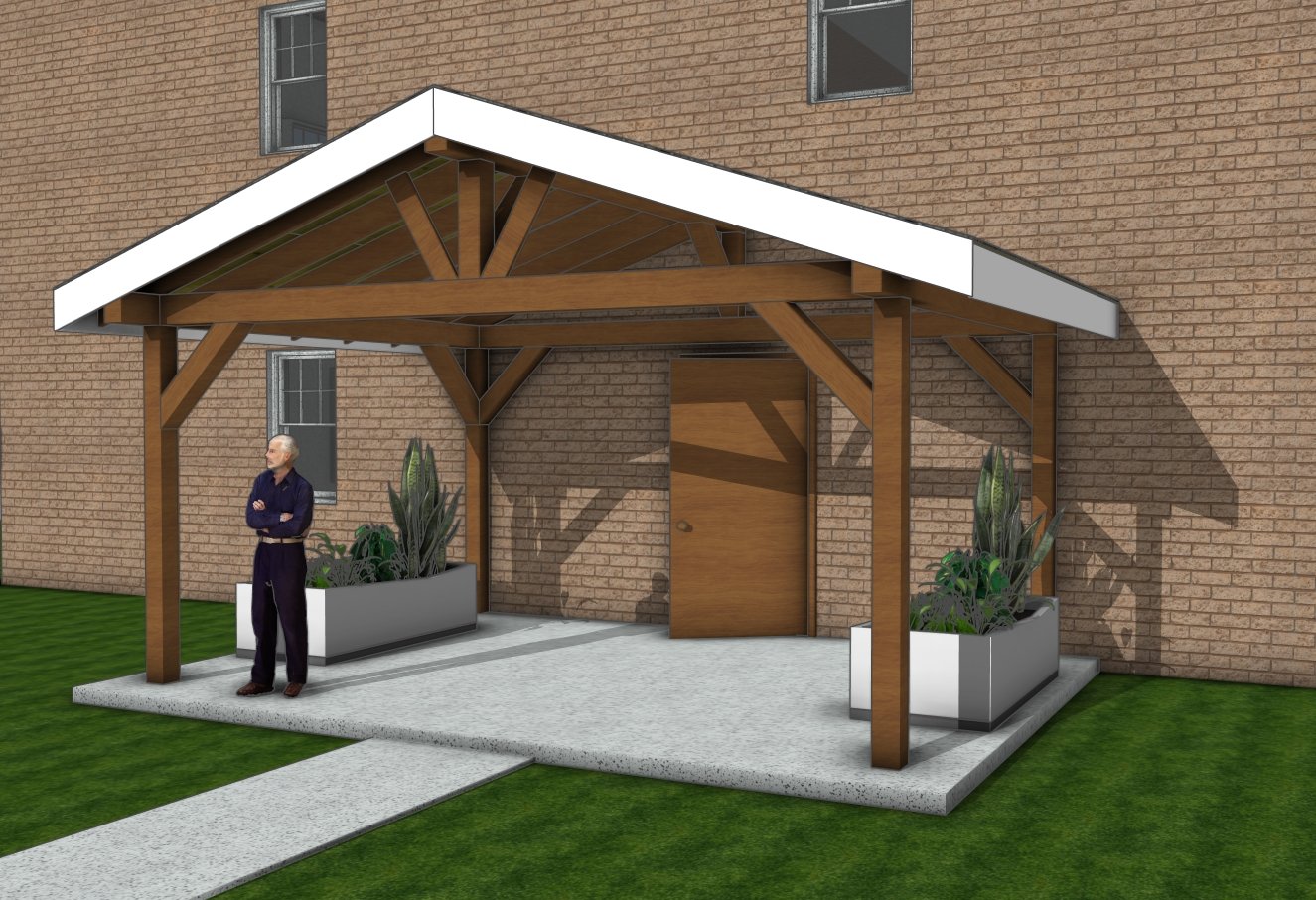 How to build a 16x12 attached pavilion