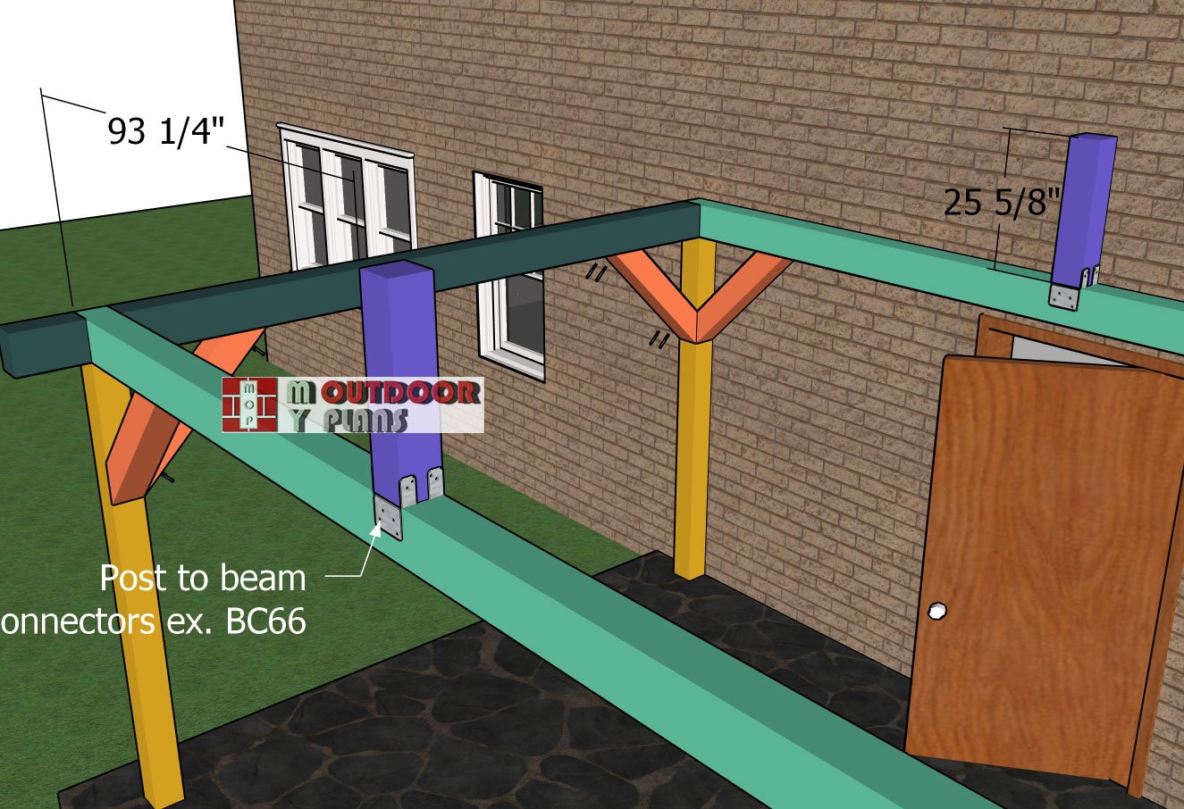 Ridge-beam-supports